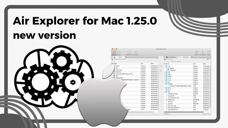 Air Explorer for Mac 1.25.0, new version
