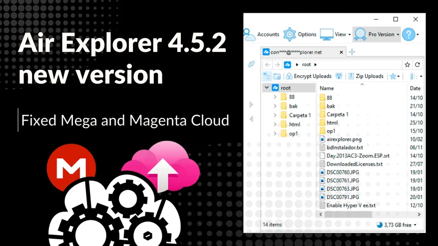Air Explorer 4.5.2, new version