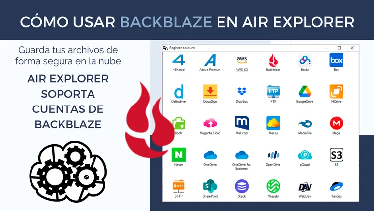 Cómo usar Backblaze en Air Explorer