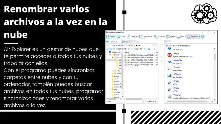 Renombrar varios archivos a la vez en la nube