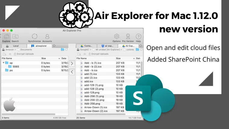 Air Explorer for Mac 1.12.0, new version