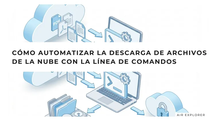 Cómo automatizar la descarga de archivos de la nube con la línea de comandos