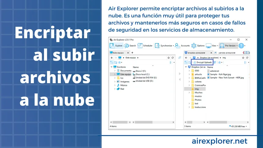 Encriptar al subir archivos a la nube