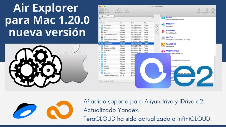 Air Explorer para Mac 1.20.0, nueva versión