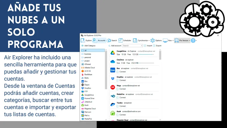 Añade tus nubes a un solo programa