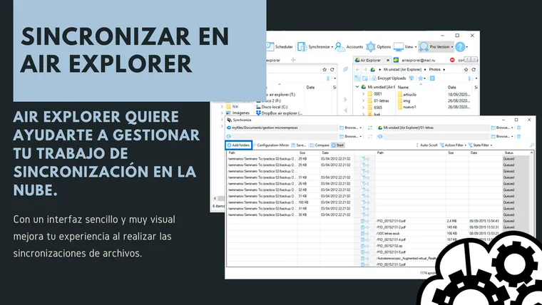 Sincronizar en Air Explorer