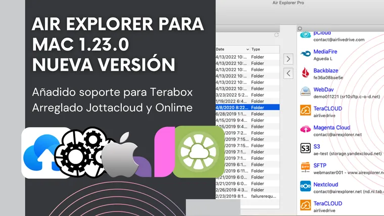 Air Explorer para Mac 1.23.0, nueva version
