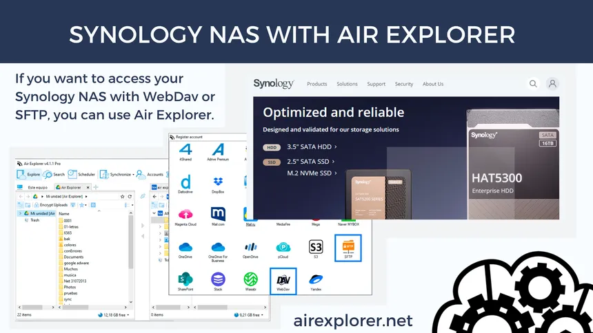 Synology NAS with Air Explorer