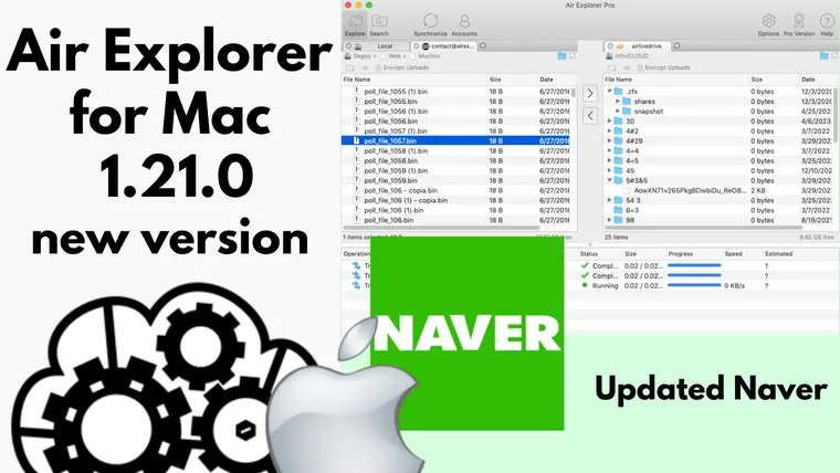 Air Explorer for Mac 1.21.0, new version