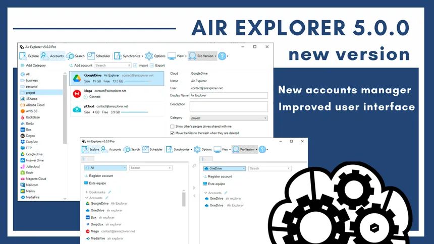 Air Explorer 5.0.0, new version