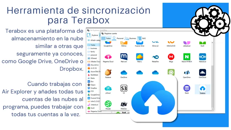 Herramienta de sincronización para Terabox