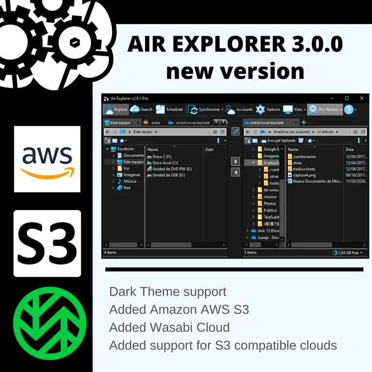 Air Explorer 3.0.0, new version