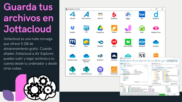 Guarda tus archivos en Jottacloud