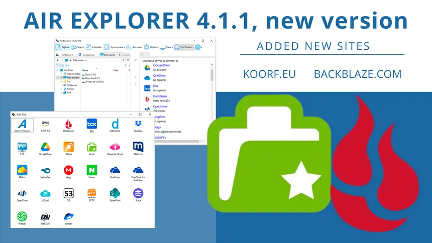 Air Explorer 4.1.1, new version
