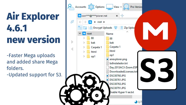Air Explorer 4.6.1, new version