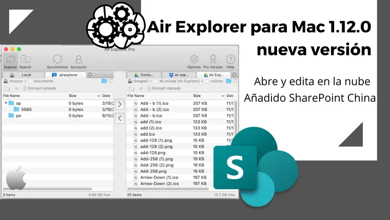 Air Explorer para Mac 1.12.0, nueva version