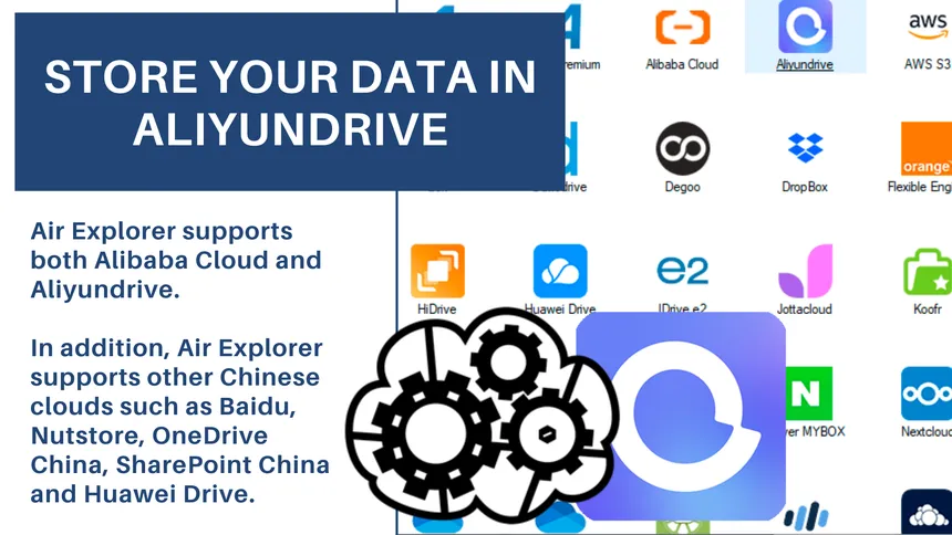 Store your data in Aliyundrive