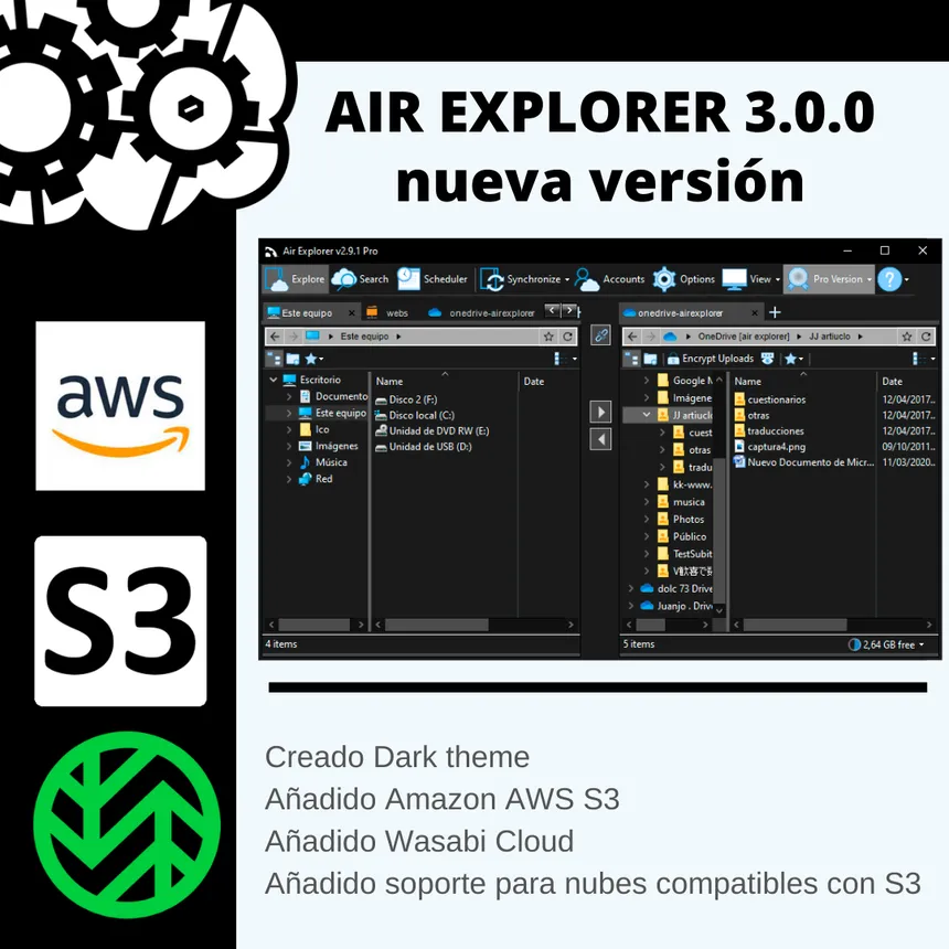 Air Explorer 3.0.0, nueva versión