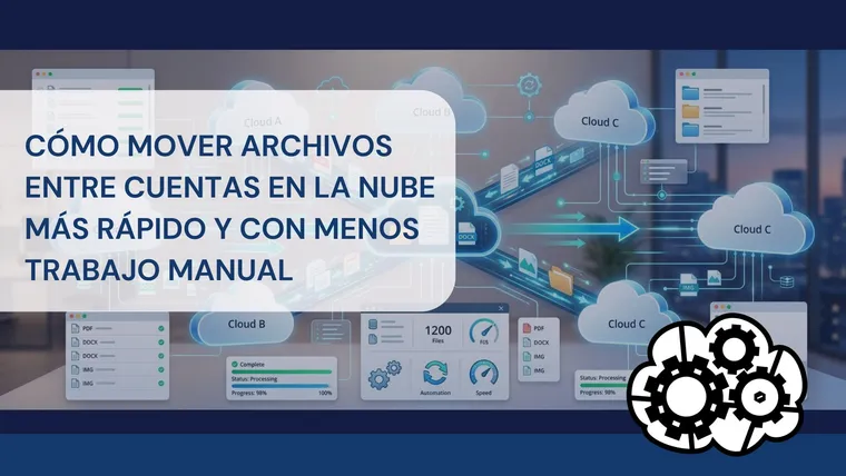 Cómo mover archivos entre cuentas en la nube más rápido y con menos trabajo manual