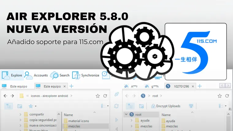 Air Explorer 5.8.0, nueva versión