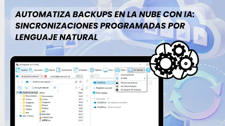 Automatiza backups en la nube con IA: sincronizaciones programadas por lenguaje natural