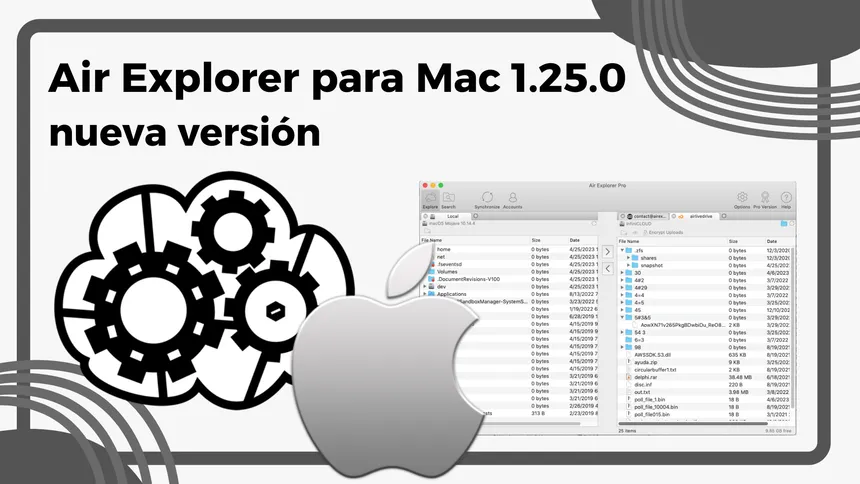 Air Explorer para Mac 1.25.0, nueva versión