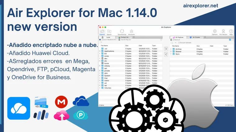Air Explorer para Mac 1.14.0, nueva version