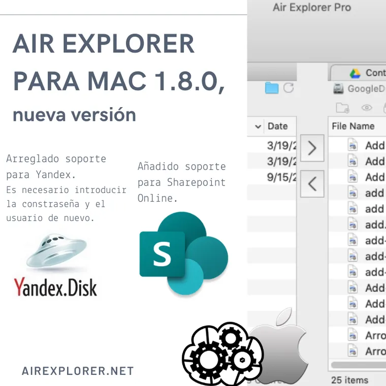 Air Explorer para Mac 1.8.0, nueva versión