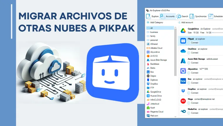 Migrar archivos de otras nubes a PikPak