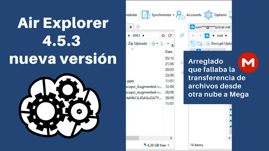 Air Explorer 4.5.3, nueva version