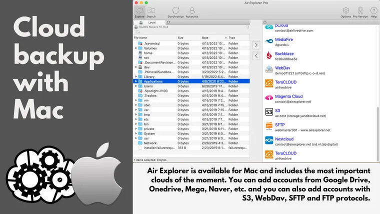 Cloud backup with Mac