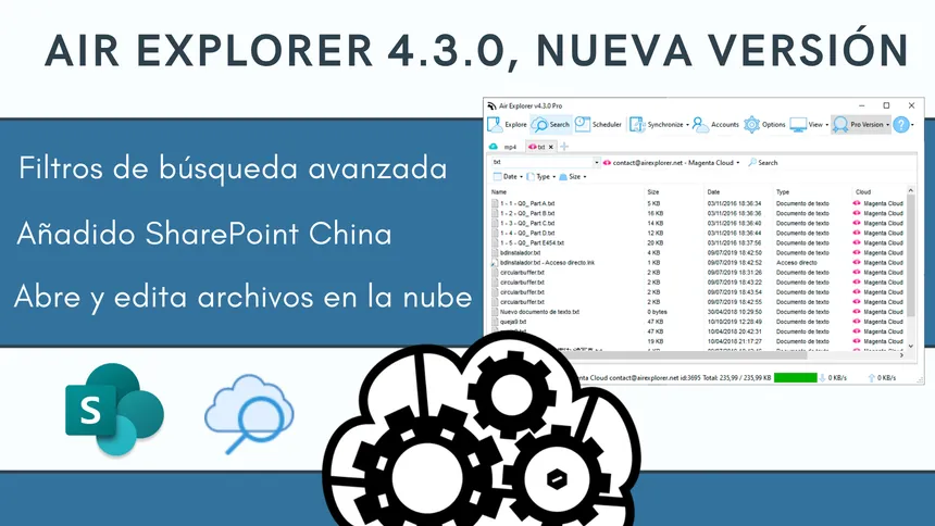 Air Explorer 4.3.0, nueva versión