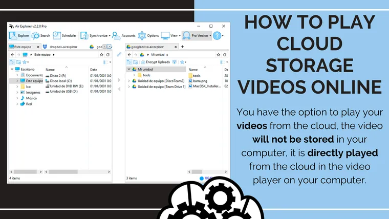 How to play cloud storage videos online
