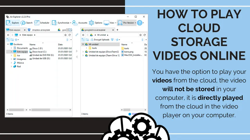 How to play cloud storage videos online