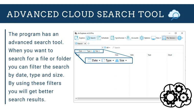 Advanced cloud search tool