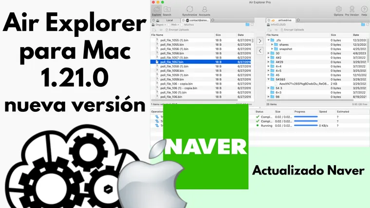 Air Explorer para Mac 1.21.0, nueva version