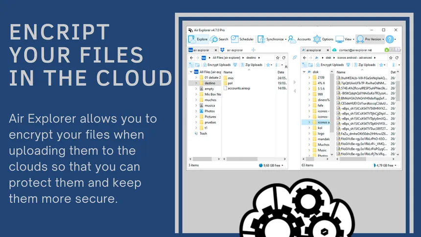 Encript your files in the cloud