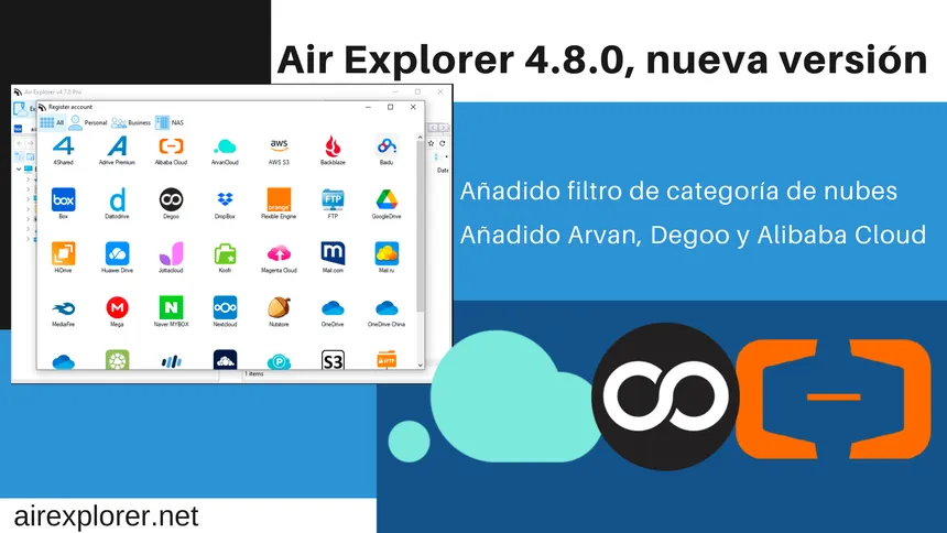 Air Explorer 4.8.0, nueva versión
