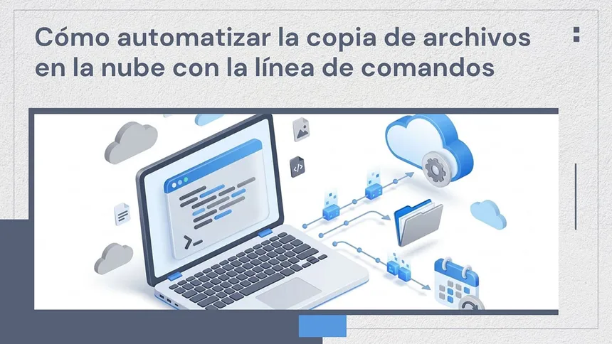 Cómo automatizar la copia de archivos en la nube con la línea de comandos