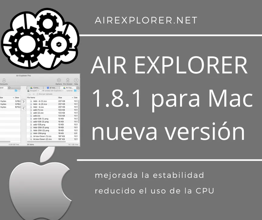 Air Explorer 1.8.1 for Mac, new version