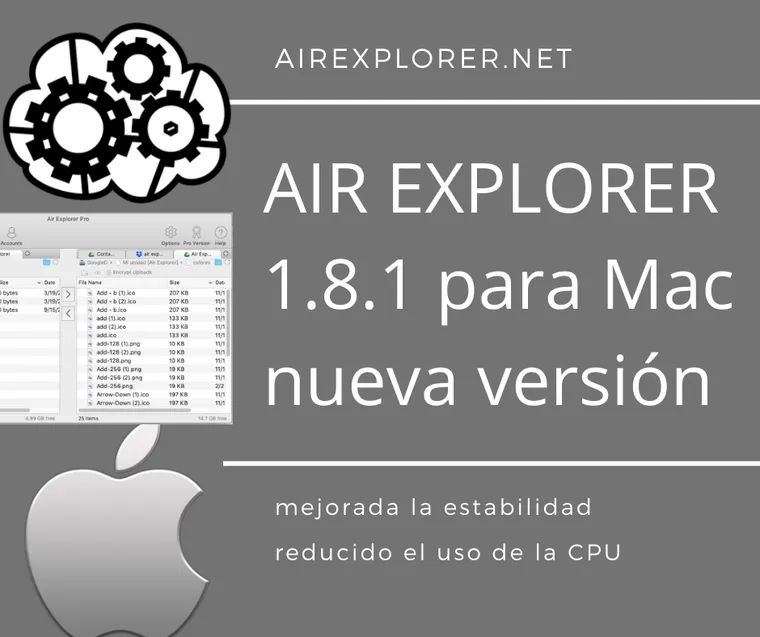 Air Explorer para Mac 1.8.1, nueva versión