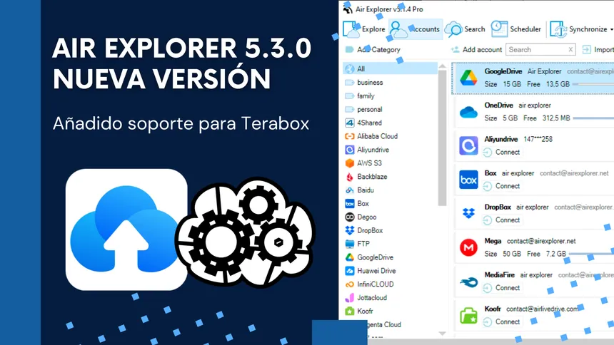 Air Explorer 5.3.0, nueva versión