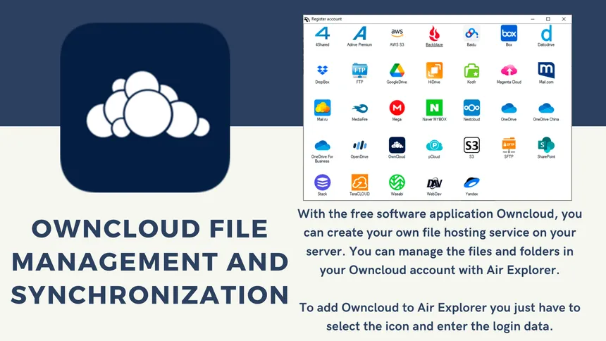 Owncloud file management and synchronization