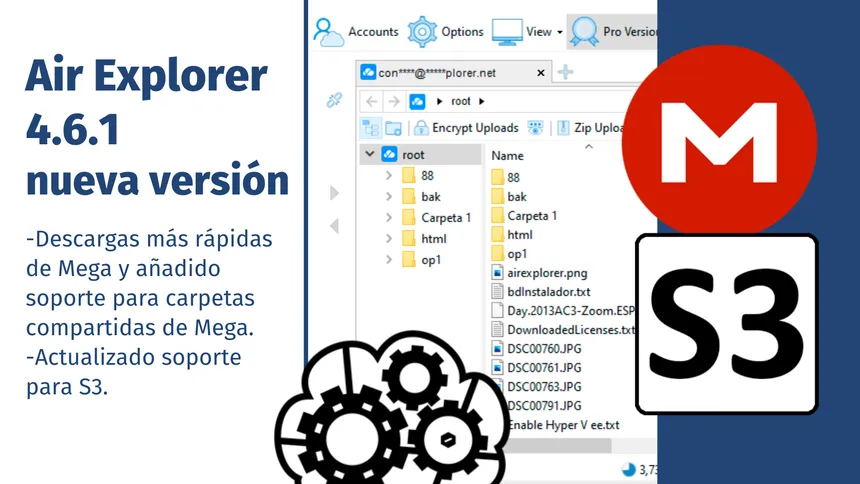 Air Explorer 4.6.1, nueva versión
