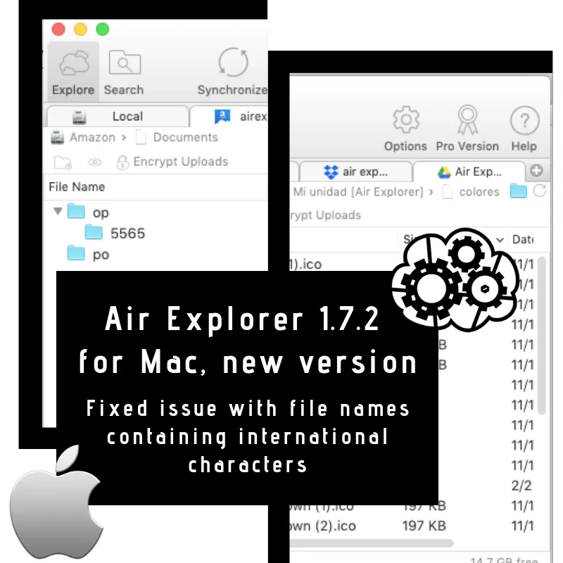 Air Explorer 1.7.2 for Mac, new version