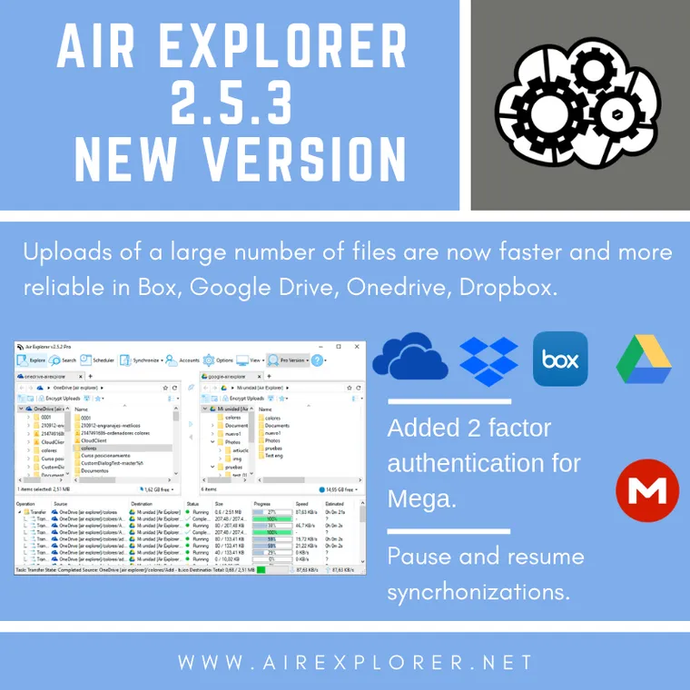 Air Explorer 2.5.3, new version