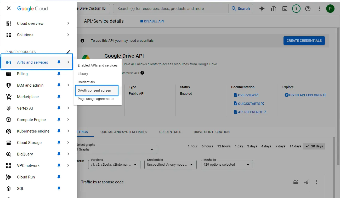 OAuth consent screen in Google Cloud