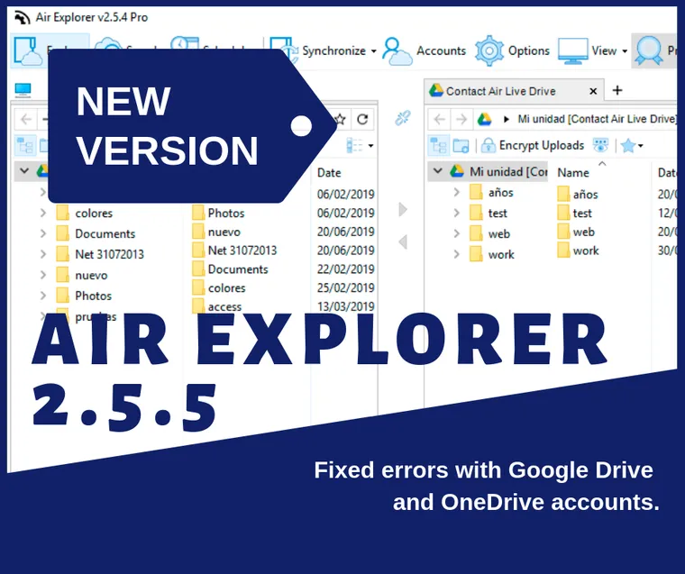 Air Explorer 2.5.5, new version