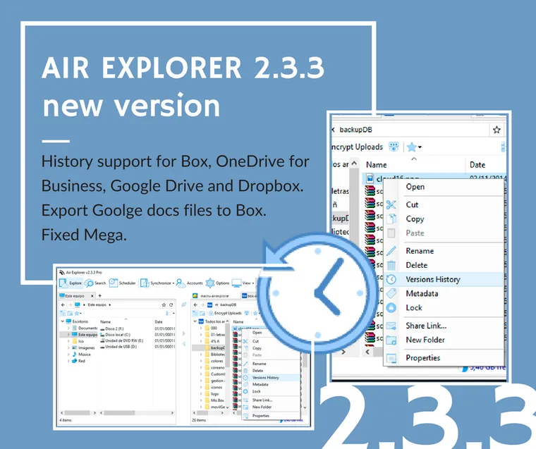 Air Explorer 2.3.3, new version