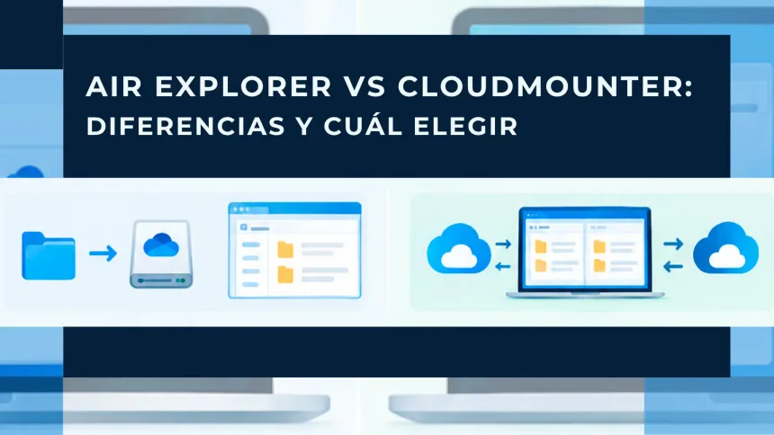Air Explorer vs CloudMounter: diferencias y cuál elegir